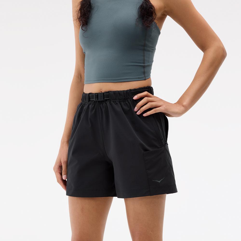 [hoka] [NEW] Hoka Women s Woodland Hike Shorts 1174331-BLK S
