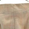 VINTAGE 70s 80s Check Pattern Trousers Pants beige Men's Used