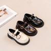 Spring and Autumn New Style Girls' Breathable Soft Sole Lightweight Leather Shoes