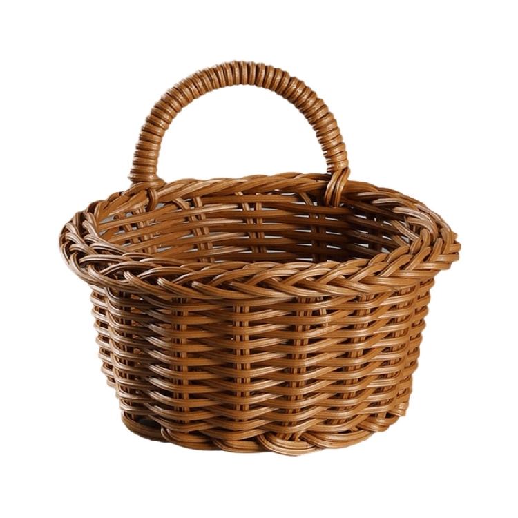 Sturdy Plastic Storage Basket Organizers with Elegant Designs Accent Home Decoration Accessory for Household Daily Use