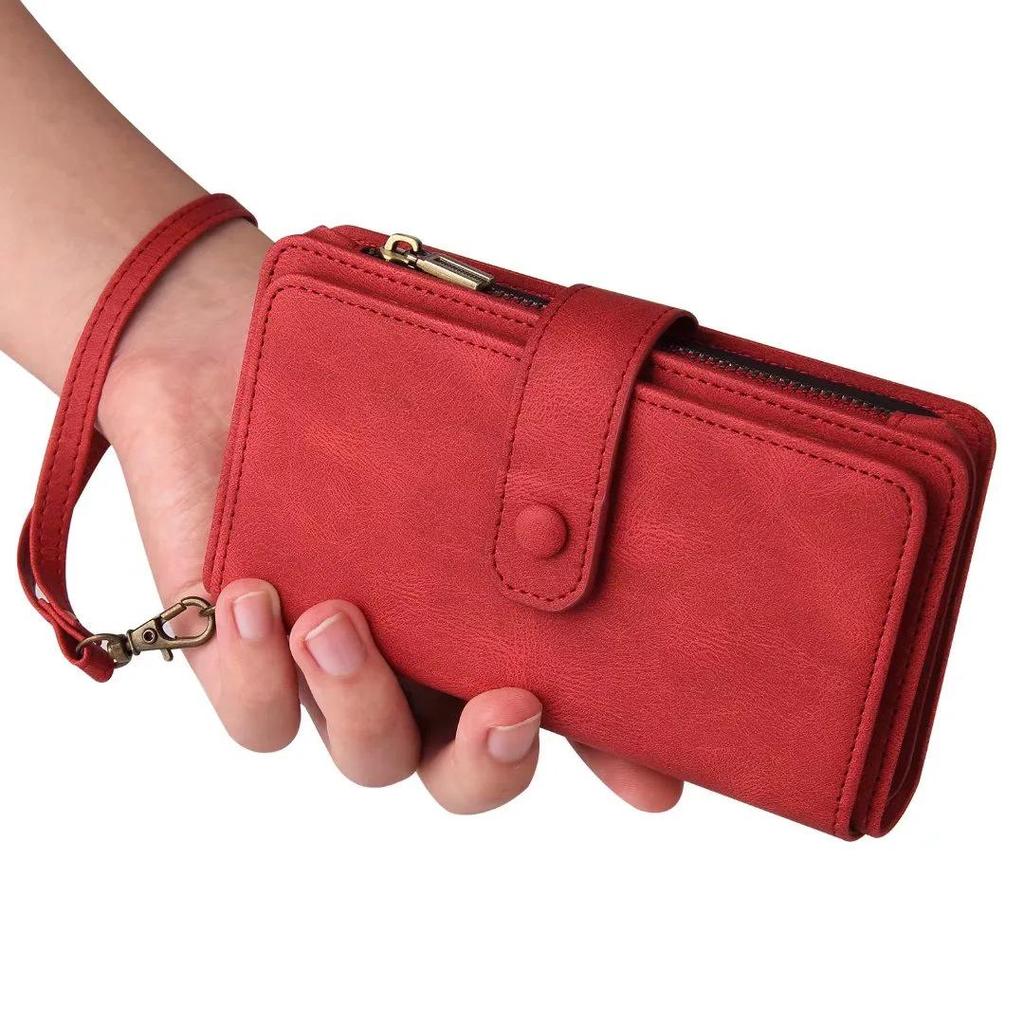 Samsung A03S/A22 Multi-card Zipper Wallet Phone Case - Cross-border New Style, Skin-feel Protective Cover