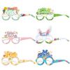 Celebration Rabbit Easter Paper Glasses Photo Prop Set For Kids Adults And