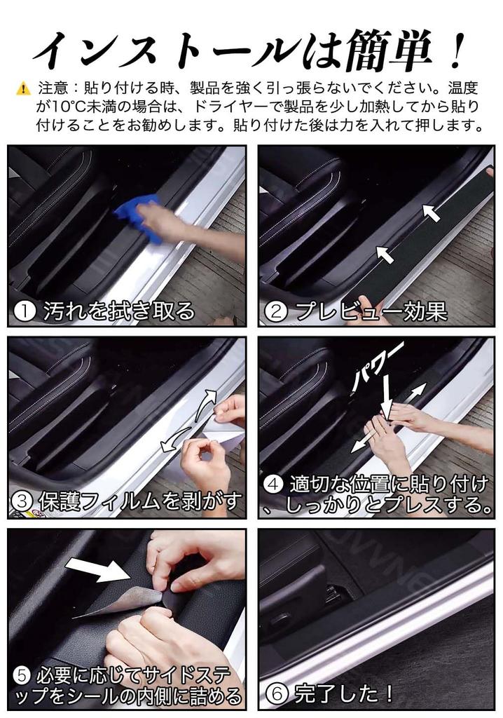SUVVNE Scuff Plate, New Prius 60 Series Car Side Step Guard, PRIUS 60 Series