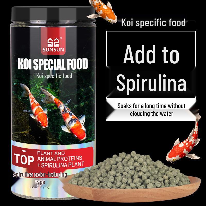 Color Enhancing Fish Food for Koi, Goldfish, and Tropical Ornamental Fish