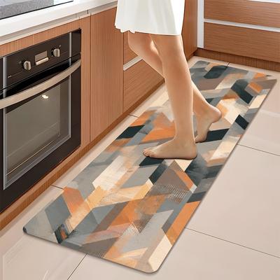 1PC Alfombrilla de Cocina con Dibujos Aleatorios Alfombrillas Antideslizantes para Puerta del Hogar Diseño Pop Alfombrilla de Baño Felpudo Alfombra para Fregadero del Hogar Decoración de Lavandería