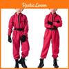 Cosplay Squid Game Combinaison Rouge Costume Enfants Fête d'Halloween Performance sur Scène