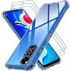 Case for Redmi Note 11-Note 11S + 2 Tempered Glasses, Reinforced Protection TPU Case Pack