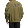 adidas Solid Color Print Letter Zip Jacket Men Outerwear Green IB2761
