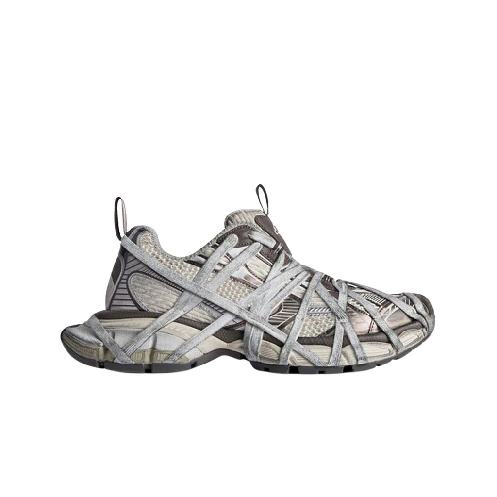 Balenciaga 3xl Extreme Lace Sneakers Beige Grey Brown