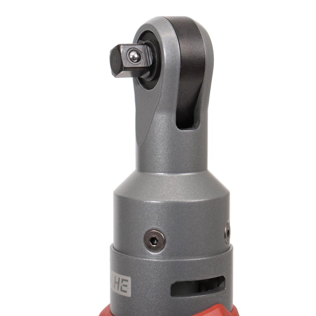 DCK 12V Cordless Ratchet Wrench Brushless Maximum RPM of 480 Sq Square 47 Tightening Full Set Two Ah Batteries 3 A Charger and KDPB05-10(EK) Motor,