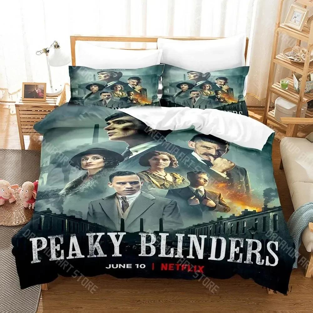 3D Print Peaky TV Blinders Bedding Set Single Twin Full Queen King Size Bed Set Aldult Kid Bedroom Duvetcover Sets bed sheet set