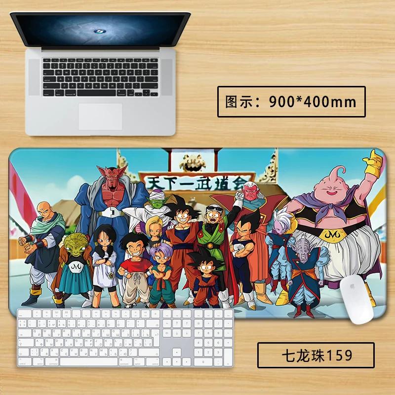 Neuer Schlichter Stil Son Goku Leder Mauspad Übergröße Animation Dragon Ball Kakarotto Kreative Computer Tastatur Büro Rutschfest Wasserdicht Tischmatte