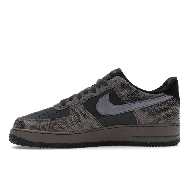 Nike Air Force 1 07 LV8 Snakeskin Pack - Off Noir Men Sneakers Black Light-Carbon Cave-Stone HF2898-001
