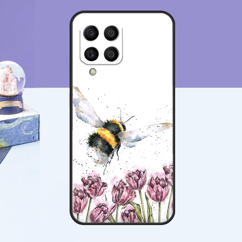 Bee Bumblebee Case For Samsung Galaxy M53 M33 M15 M35 M55 M11 M14 M34 M54 M31 M51 M12 M32 M52 M16 M36 M56