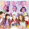 Birthday Theme Party Decoration Banner Pull Flag Cake Flag Balloon- Set