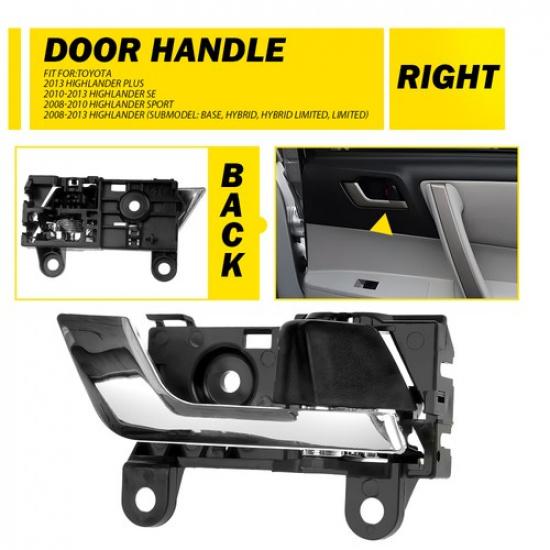 Car Inner Door Right Side Pull Handle Armrest For 08-10 Toyota Highlander Sport