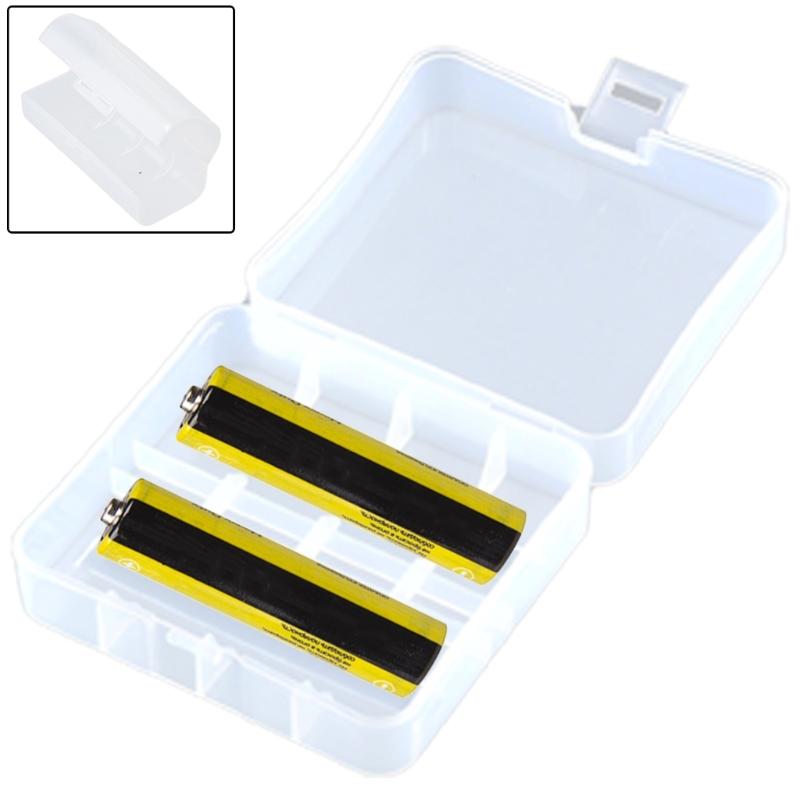 Clear Battery Storage Case for 1pc/2pc 26650 Batteries Container Protect Your Batteries, Prevent Short Circuit and Dust