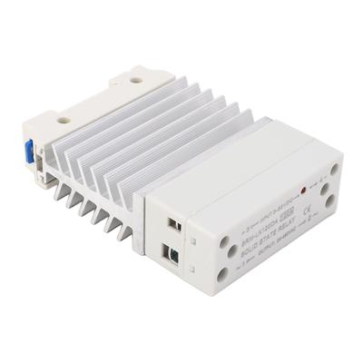 State Relay -AC 120A, Enhanced Heat Dissipation,   Life Single Phase SSR Module with Heat Sink for DIN Rail Installation