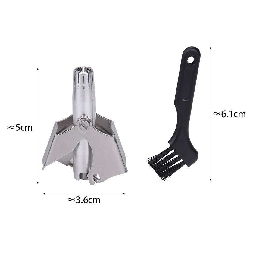 Nasenhaartrimmer für Männer, Edelstahl-Trimmer für die Nase, Vibrissa-Rasierer, Rasierer, waschbar, tragbar, Nasen-/Ohrhaartrimmer