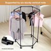 Rolling Garment Rack on Wheels Heavy Duty Clothes Rail Movable Garment Rail for Everyday Home Dormitory Hotel Add Closet Space