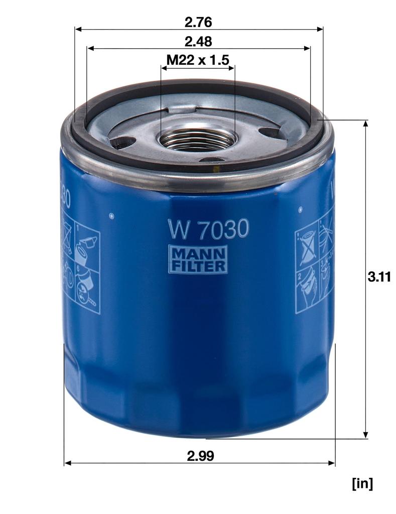 MANN Элемент W7030