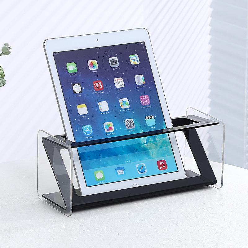 Acrylic Remote Control Holder with Display Stand, Multi-Purpose Organizer for TV AC Remote & Electronics