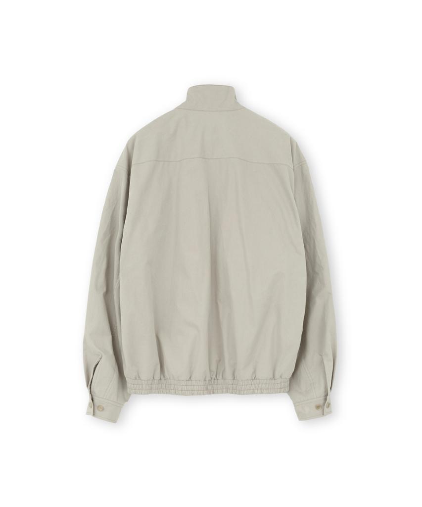 Brownyard Stand Collar Blouson, Stone