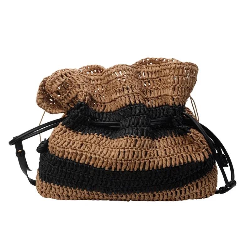 

Сумки через плечо из швейного шнура для женщин, высококачественные сумки из лоскутной ткани, мягкая универсальная женская сумка