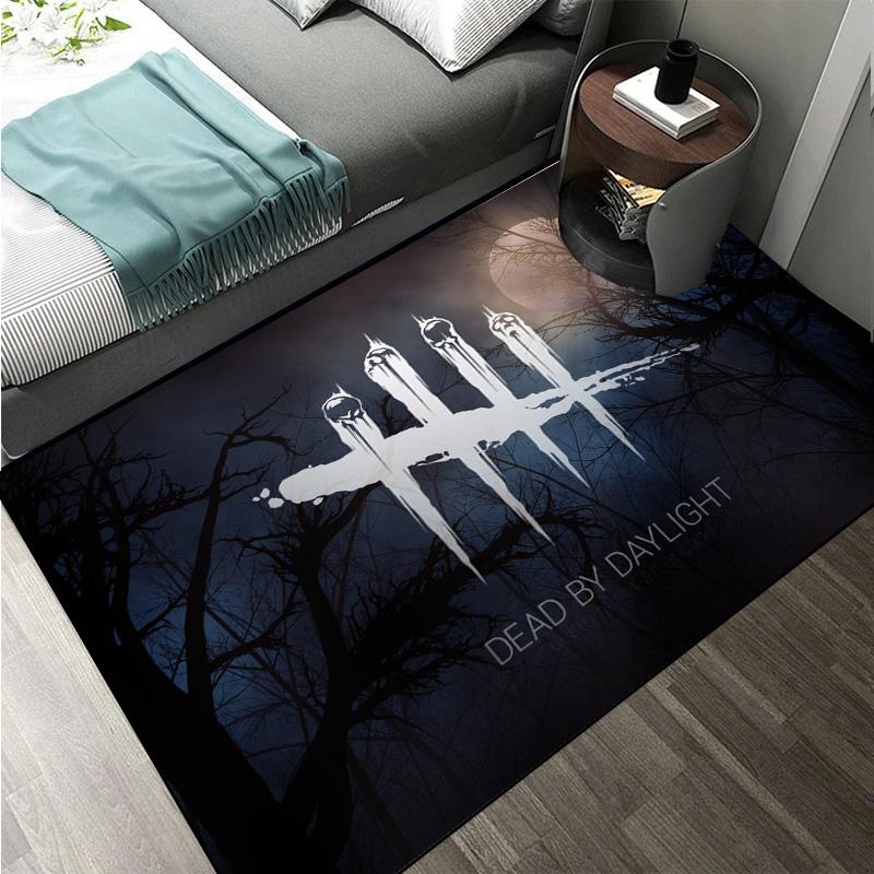 D-Dead by Daylight survival horror escape game Large Area Rugs Carpet for Home Living Room Bedroom Sofa Doormat Floor Play Mat