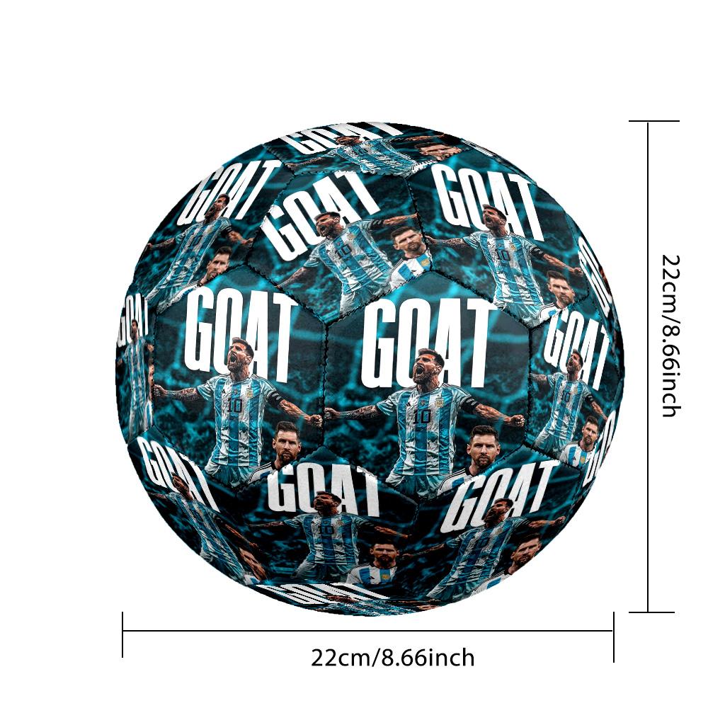 Messi 10 Number World Cup Victory Celebration Soccer Ball Size 5 Football Machinestitched Indooroutdoor Universal Football