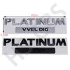 ABS PLATINUM VVEL DIG Emblem  Car Rear Trunk Letter Badge Stickers for Patrol Tailgate  Car Styling Exterior Accessories
