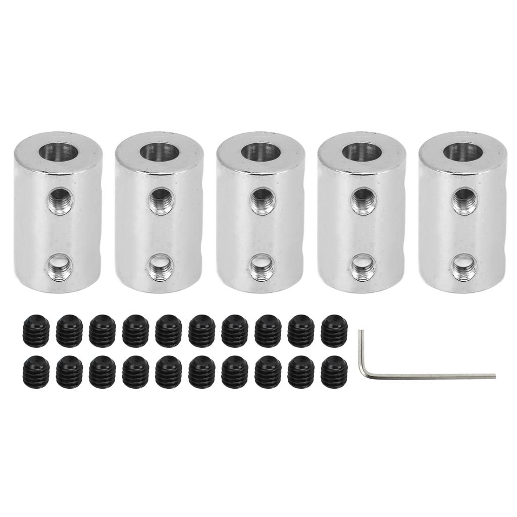 Zestaw 5 szt. sprzęgieł wału 6?Złącze silnika 8mm otwór 4mm długość 22mm średnica 14mm złącze do
