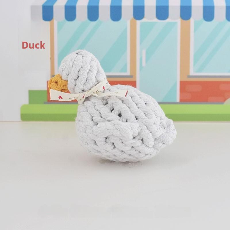 Pet Rember Dog Toy Coel Du Sound ing Rope Knot Cute Puppy Dog Toys for Small Dogs And Kittens Interactive