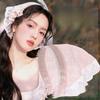 Elegant Knitted Women Fashion Versatile Pattern Hair Band Hair Accessory Knitted Lace Handmade Crochet Headscarf Spring Summer