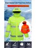 Unisex Reflective Heated Rainproof Jacket for Construction and Security Work