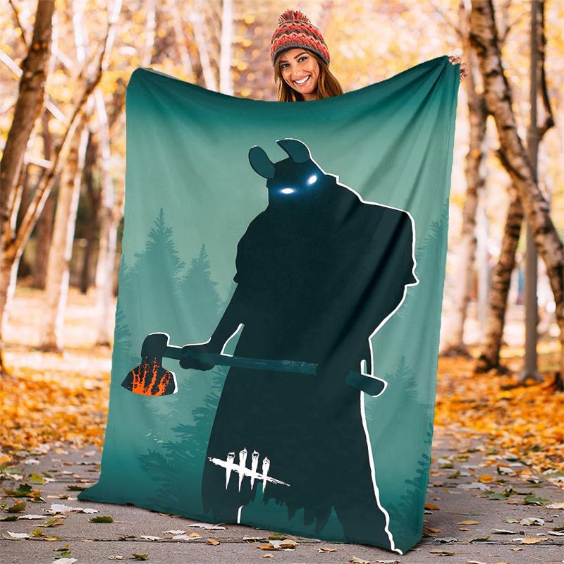 Dead by Daylight Flannel Blanket Soft Warm All-Season Throw, Design for Camping, Car Travel, Hiking Sofa, Bed, Office Perfect Gift for Parties