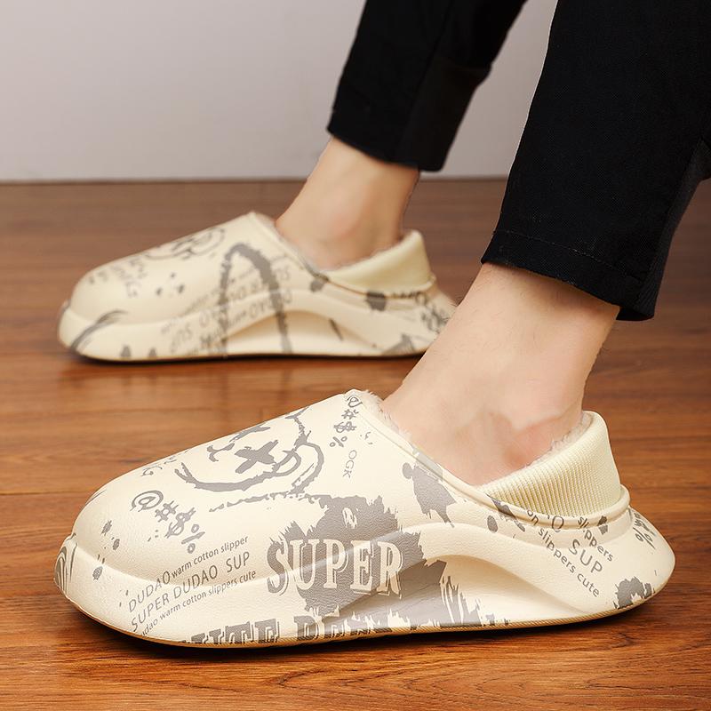 Зимняя пара плюс бархат теплые хлопковые туфли ленивые туфли повседневная мода плюс — фото 3