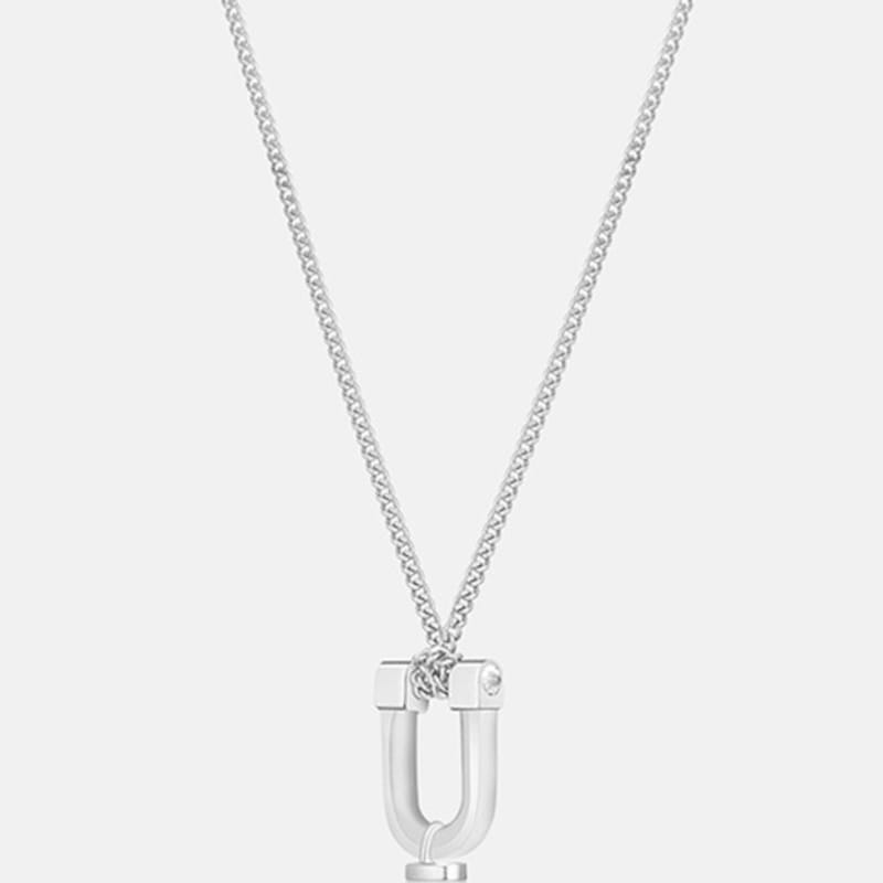 

METROCITY JEWELRY Link Sterling Silver White Necklace A241SN1163WPA 65cm