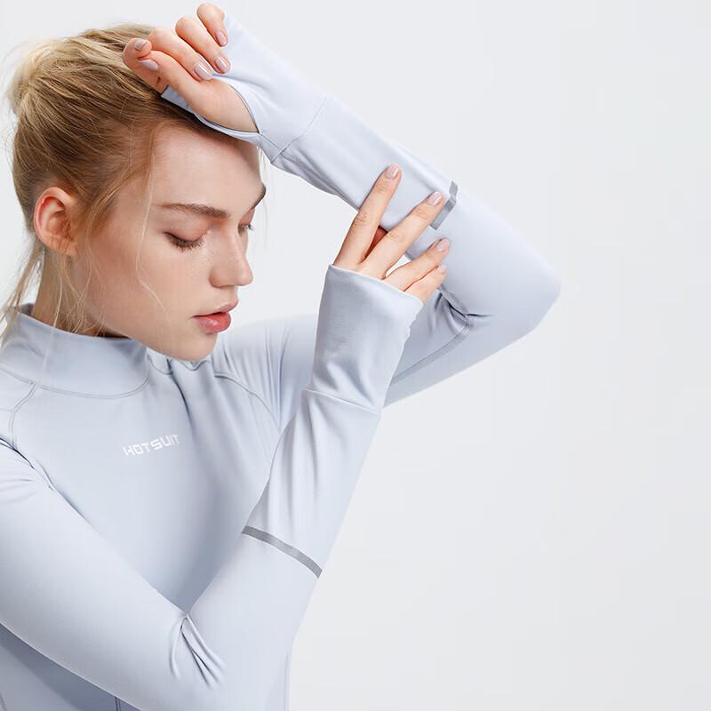 HOTSUIT Women s Slim-Fit Long-Sleeve Sports T-Shirt S