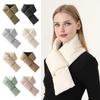 Unisex Down Cotton Fashion Windproof Winter Neck Warmer Featuring Warmth Solid Autumn Thickened Portable