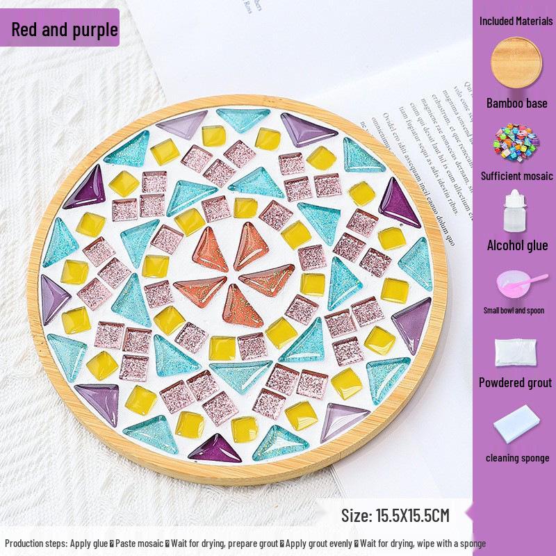DIY Mosaic Coaster Kit for Kids: Creative Father's Day Craft