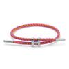 Bracciale in Acciaio a Forma di H: Acciaio Inossidabile Regolabile, Oro 3D, Impermeabile, Resistente al Sudore, Design a Corda