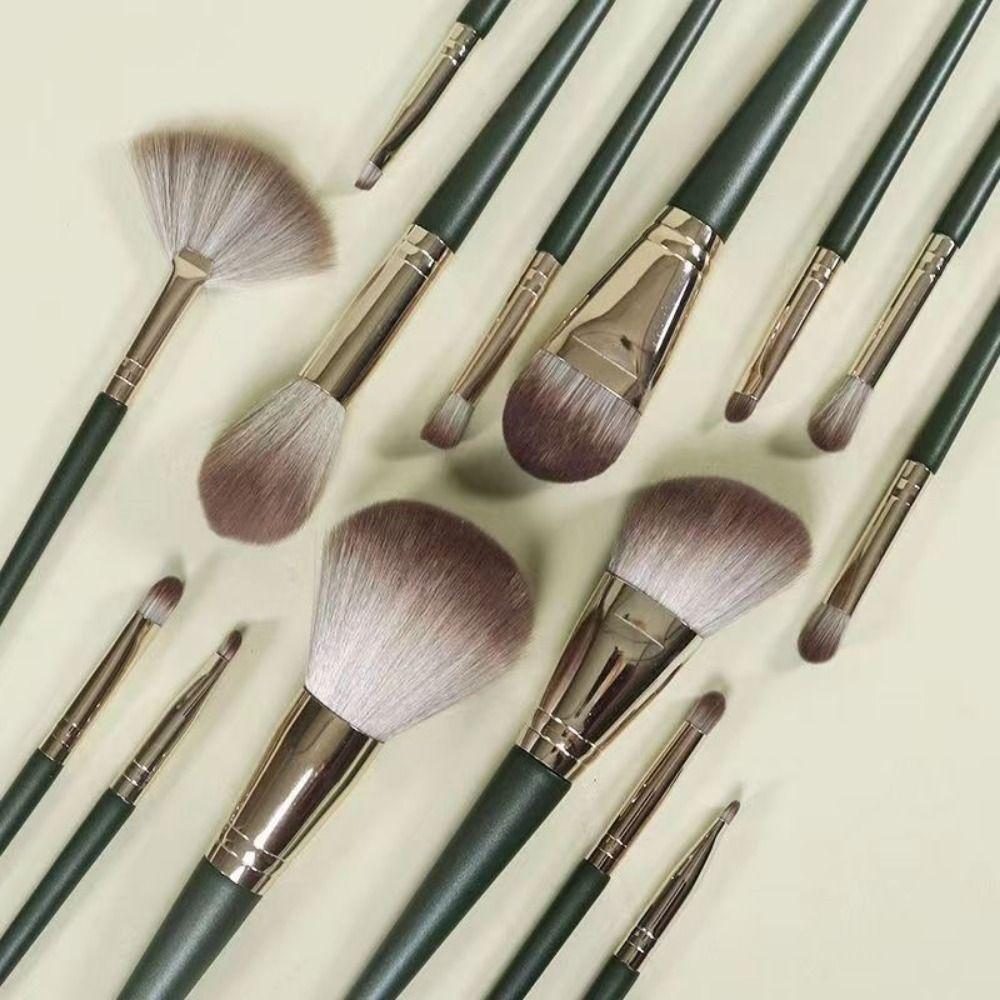 14Pcs Fluffy Brush Head Makeup Brushes Set Portable Set Professional Makeup Tools  Full Face Makeup