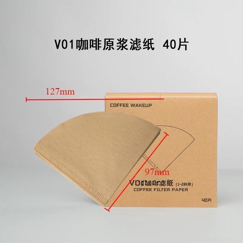 

40/100 Одноразовые Фильтровальные Бумажки Пищевого Качества Ручка Кофемашины Чаша для Порошка Фильтровальная Бумага Вторичный Фильтр Водоотделения
