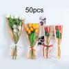 50 Pieces Flower Wrapping Bags Bouquet Bag Multifunctional Floral Packing Sleeves for