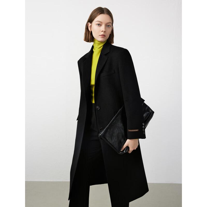 

LANCY Женское пальто из смесовой шерсти с ретро воротником XL