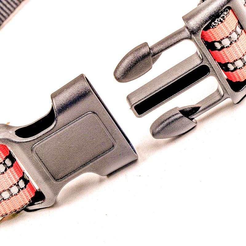 Pet Dog Collar Reflective Silk Multi-colored Dog Neck Ring Pet Supplies Outdoor Dog Walking Traction Buckle Neck Cover Dog Strap