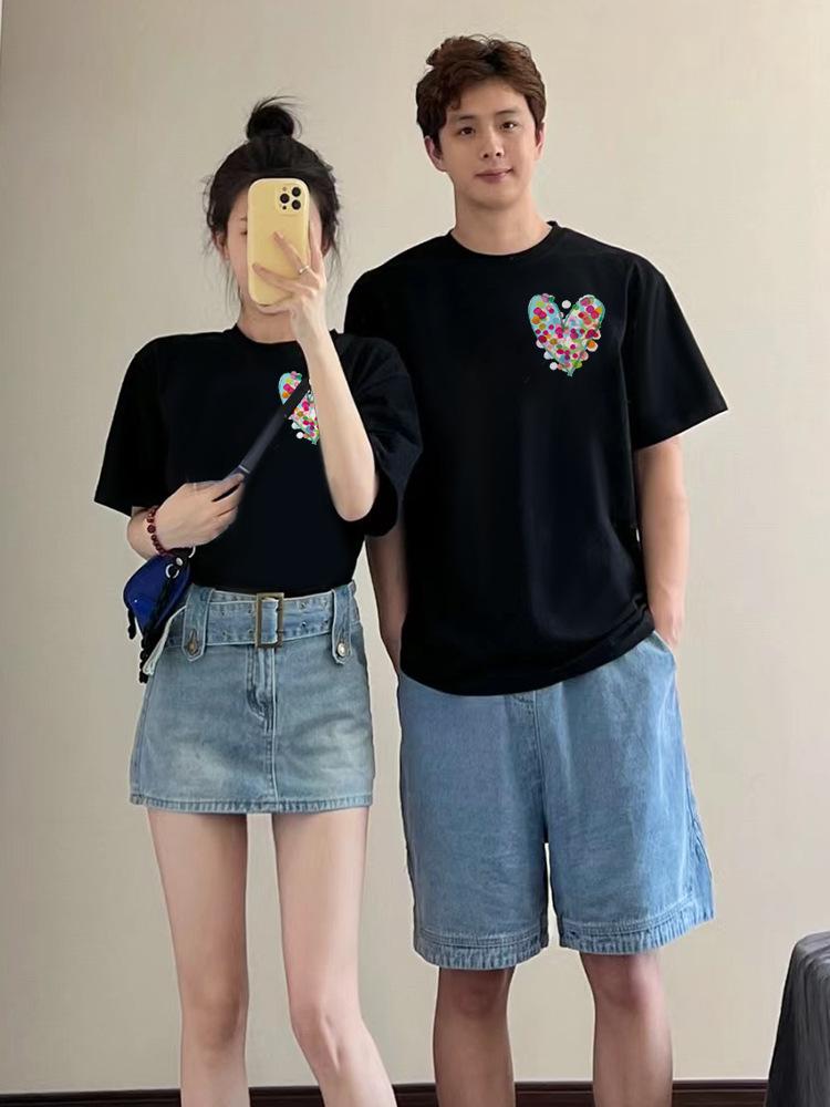 2024 New Summer Family Matching Pure Cotton Short-Sleeved T-Shirts for Families of 3 or 4