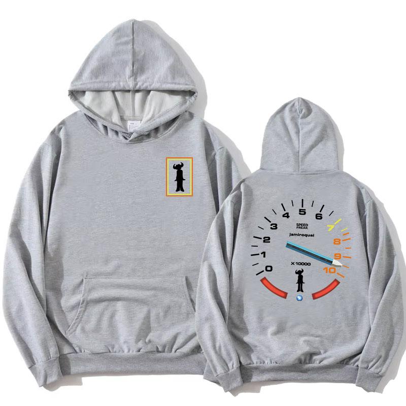 Jamiroquai Speedometer Mikiny Unisex Přední Zadní Grafika Mikina s Kapucí Ležérní Streetwear Dlouhý Rukáv Dámské Pánské Mikiny Top