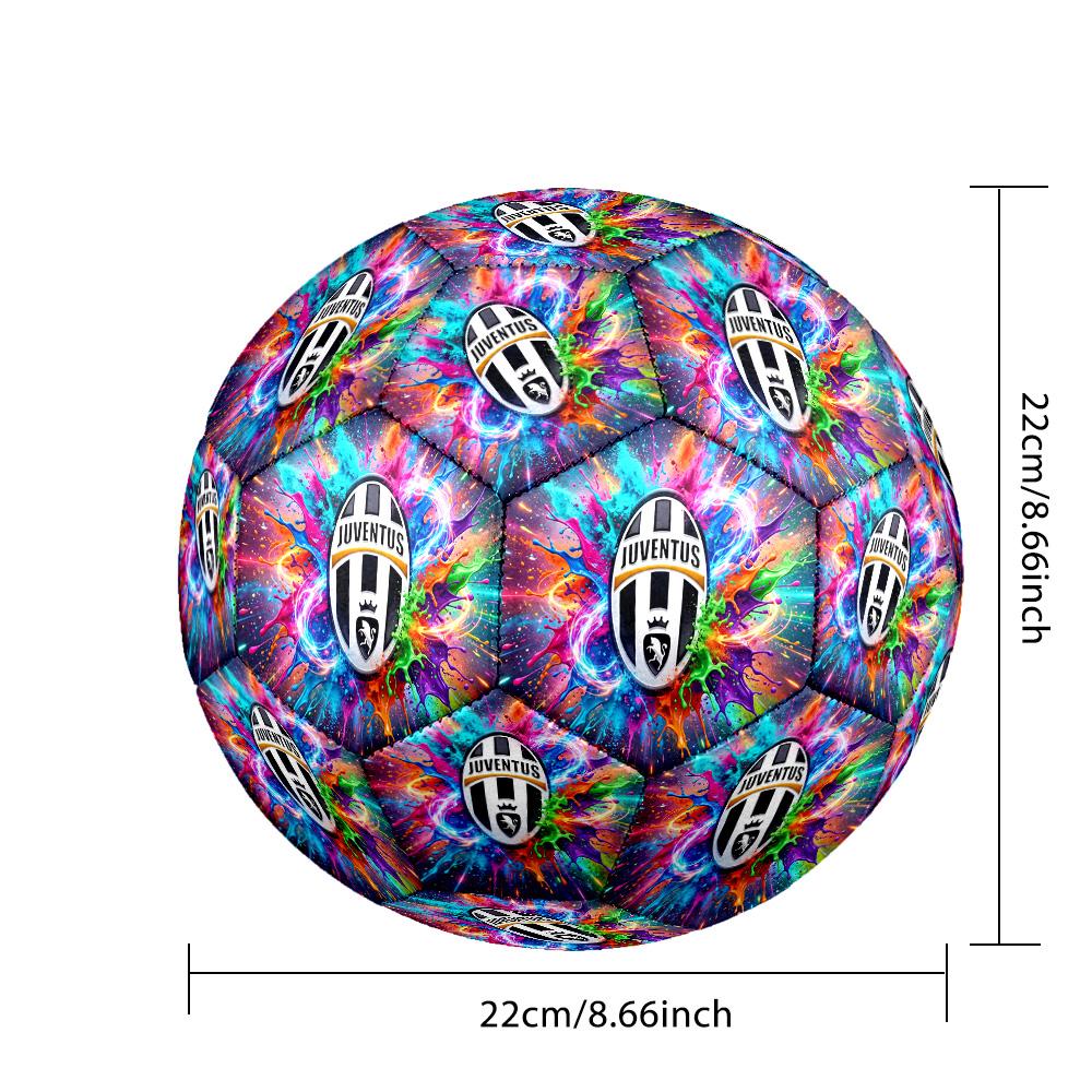 Pallone da calcio a tema Juventus FC Taglia 5 Pallone da calcio Tocco Morbido Pallone da calcio Professionale per Allenamento per Sport all'Aperto